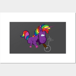 Lil' Smokey the Rainbow Unicorn Posters and Art